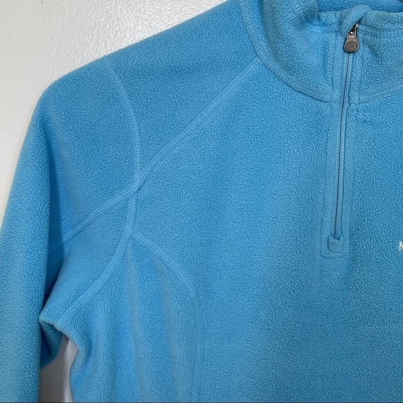 The North Face 1/4 Zip Lightweight Turquoise Fleece Pullover Size XS - Picture 11 of 12